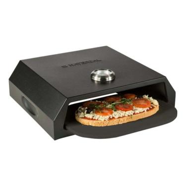 Imagem de Forno Pizza P/ Churrasqueira Aço Inox Termometro 45x35x12cm