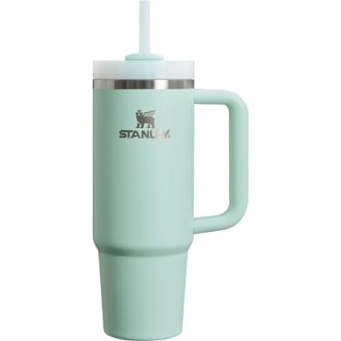 Imagem de STANLEY Copo Quencher H2.0 FlowState de aço inoxidável isolado a vácuo com tampa e canudo para água, chá gelado ou café (menta, 850 g)