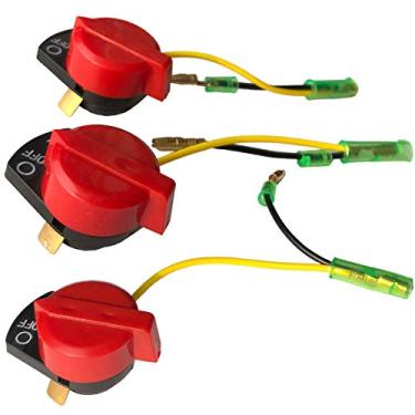 Imagem de GÜLIFE 3pcs ON Off Engine Stop Switch para Honda GX120 GX160 GX200 GX240 GX270 GX340 GX390 Re 36100-ZE1-015 - Botão de pressão, Vermelho, Multicolor, Manual, Montagem through hole
