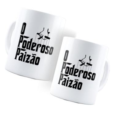 Imagem de Caneca Xícara Para Dia dos Pais O Poderoso Chefão Cerâmica 325ml Feliz Dia Dos Pais