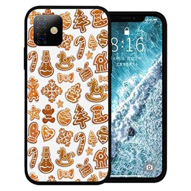 Imagem de Compatível com iPhone 12 Mini capa de 5,4 polegadas, capa de telefone de Natal fofa de gengibre ultrafina capa de silicone antiarranhões à prova de choque capa de borracha protetora