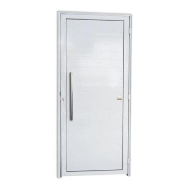 Imagem de Porta de Alumínio Lambri 210x90cm com Puxador Super Brimak