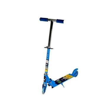 Imagem de Patinete Infantil 2 Rodas Com Led Até 45kg Azul - ClickShop