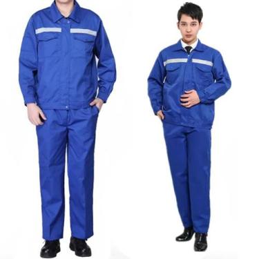 Imagem de Conjunto Uniforme Segurança Trabalho EPI Profissional Faixa Refletiva 