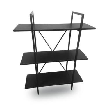 Imagem de Estante Multiuso Art Decor Preta Industrial B.Hoff Mobile