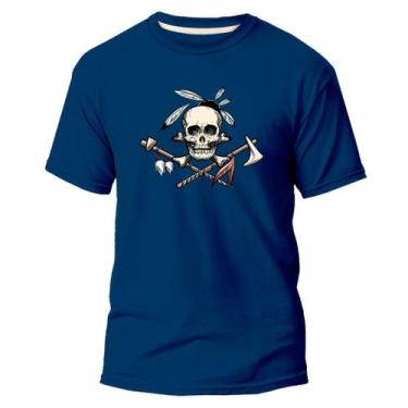 Imagem de Camiseta Algodão Premium Estampa Digital Índio Caveira Foice - Pavesi,