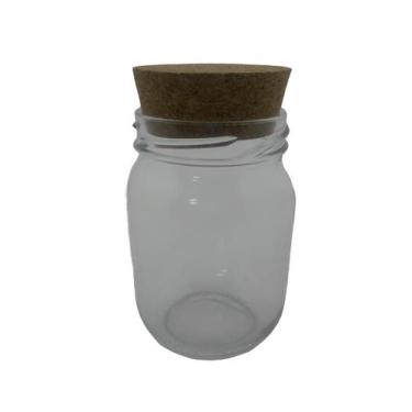 Imagem de Pote De Vidro 200ml Com Rolha Kit Contem 24Un - JOIMAR