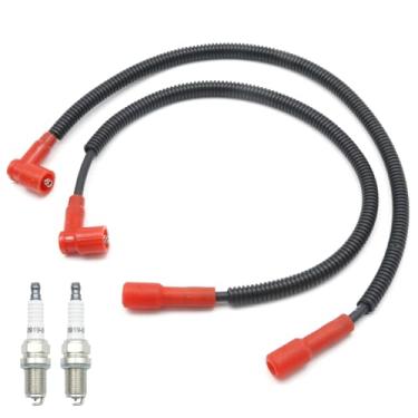 Imagem de MDEOOSKY Tampa da vela de ignição da bobina de ignição 4011364, fio e vela de ignição, substituição para Polaris RZR 800 EFI 2008-2010 Ranger 700 800 2005-2010 Sportsman 700 800 2005-2016, substitui