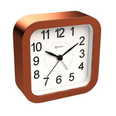 Imagem de Relógio Despertador Quartz Herweg Silencioso Luz 2644