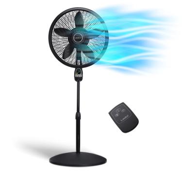 Imagem de Ventilador de pedestal Lasko Oscillating Cyclone 1843 de 3 velocidades preto