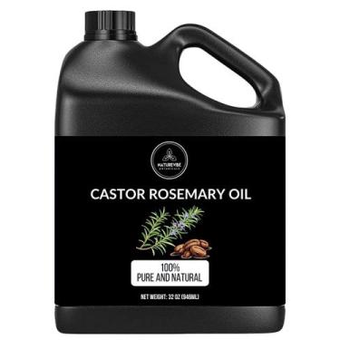 Imagem de Óleo Naturevibe Botanicals Castor Rosemary 946 ml 100% puro