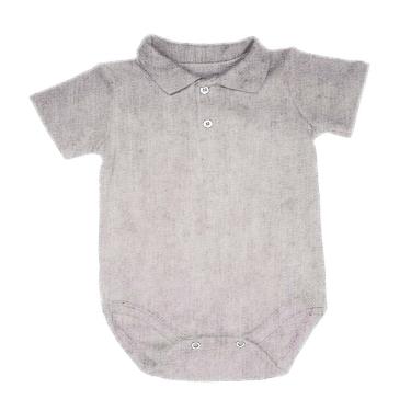 Imagem de Body polo liso mescla