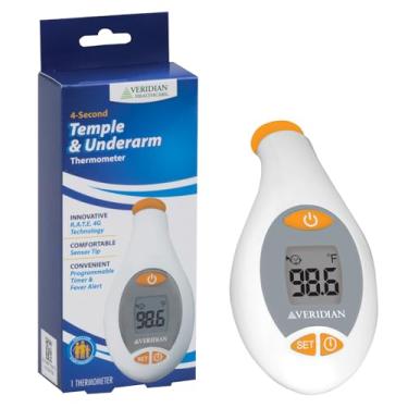 Imagem de Veridian Healthcare Veridian 09-332 Deluxe Temple Touch Thermometer 4,1 Polegadas (Pacote De 1)
