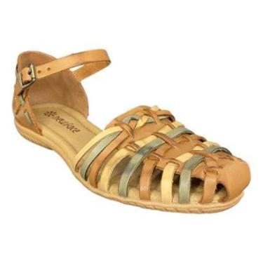 Imagem de Sandália Feminina Rasteira Calcanhar Fechado New Face-Feminino