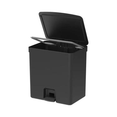 Imagem de Lixeira Com Pedal Trium 20 L Preto Ou