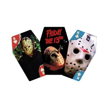 Imagem de AQUARIUS Friday The 13th Premium Coffin Playing Cards - Themed Deck of Cards for Your Favorite Card Games - Officially LicensedFRIDAY The 13th Merchandise & Collectibles