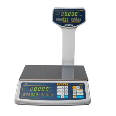 Imagem de Balança Systel Clipse Torre Branca 15kg - Bateria - Inmetro