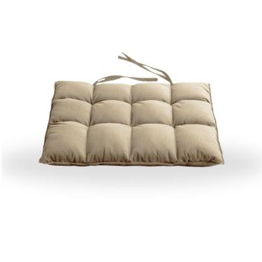 Imagem de Assentos De Cadeira Futon 40x40 Em Sued Liso - Speciale Home Marfim