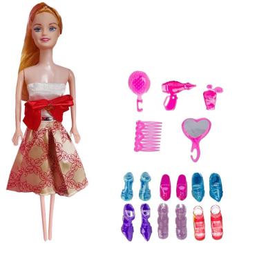 Imagem de Boneca Beautiful Girl Sapatos E Acessórios