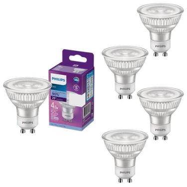 Imagem de 5 Lâmpada Led Dicroica 4.8w Philips GU10 6500k 525lm Fria