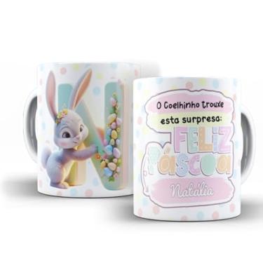 Imagem de Caneca branca ALFABETO PÁSCOA (N)