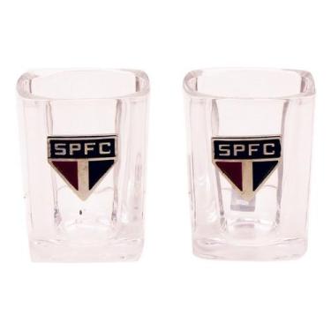 Imagem de Kit 2 Copos De Vidro Para Shot São Paulo Fc 70ml - Spfc - Minas de Pre