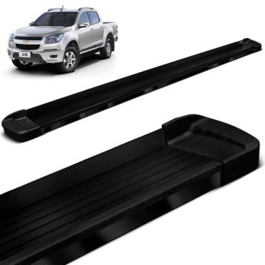 Imagem de Estribo Lateral S10 2012 a 2021 Aluminio Preto Bepo