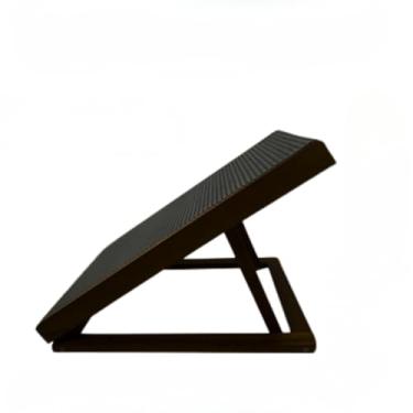 Imagem de Rampa Pet para Cama e Sofá Antiderrapante Cães Gatos Ajustável Madeira de Pinus Regulável Cachorros(Tabaco Pequena)