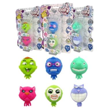 Imagem de SUNNY, Splats Head, Bonecos Elásticos, Tie Dye, Pacote Miz Sortido - 2 Figuras