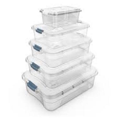 Imagem de CAIXA ORGANIZADORA UNIJET TRANSPARENTE 3L / 6L / 10L / 20L / 28L unida