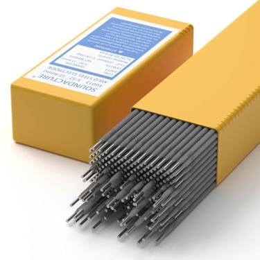 Imagem de SOUNDACTURE E6013 Eletrodos de vara de solda de aço carbono de 3/81.3 cm 5.0 kg – Varas de soldagem de arco fácil para iniciantes e profissionais – Contas lisas, forte desempenho para trabalhos de