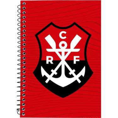 Imagem de Caderno Flamengo 1/4, Espiral, Capa Dura, 192 folhas, pacote com 05 unidades, Estampas Sortidas - KIT.