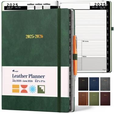 Imagem de Planner Ensight 2025-2026 CAPA DURA Couro 21x28 cm Verde