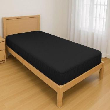 Imagem de Capa Protetora Impermeável Colchão Lençol Elástico Solteiro 88x188x20c