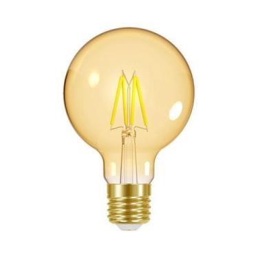 Imagem de Lâmpada Led Dimerizável Taschibra Filamento Vintage Globo G80 4W E27, 