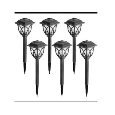 Imagem de Lanternas de jardim LED solares, lanternas de jardim, pacote com 6 - L