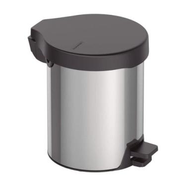 Imagem de Lixeira 5L Com Pedal New Aço Inox Tramontina