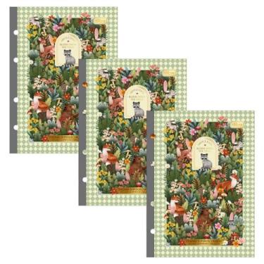 Imagem de Kit 03 Bloco Refil Fichário Colegial (LOVELAND) Tiliflex 80 Folhas Dec