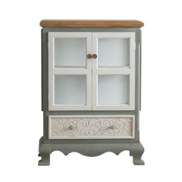 Imagem de Buffet Gabinete Interior Madeira maciça Esculpida Aparador B & B Sala de Estar Simples Moderno Armário de Armazenamento Armário Lateral Aparador