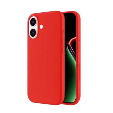 Imagem de Capa Case Premium Compatível iPhone 17 Silicone Macio Interior Veludo Proteção De Câmera Anti Impacto Reforçada Aveludada (VERMELHO)