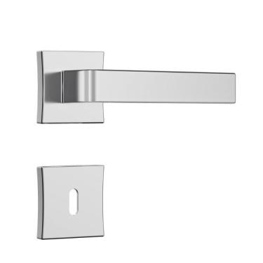 Imagem de Fechadura Classic 3800 Interna Roseta Quadrada Cromado 55mm Stam