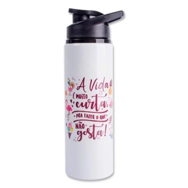 Imagem de Squeeze Para Sublimação Branco De Aluminio 750ml - LIVE