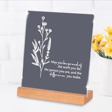 Imagem de Presentes de agradecimento para colegas de trabalho presentes de agradecimento decoração de mesa motivacional sinais de mesa para graduação funcionário equipe professor enfermeira assistente social