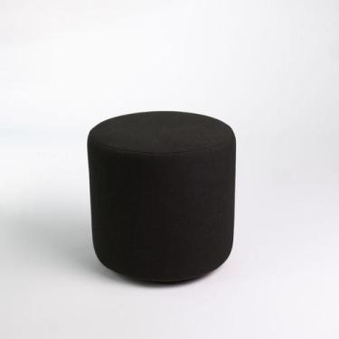 Imagem de Puff Perse Decorativo em Linho Puf Redondo para sala quarto - Vicenza,