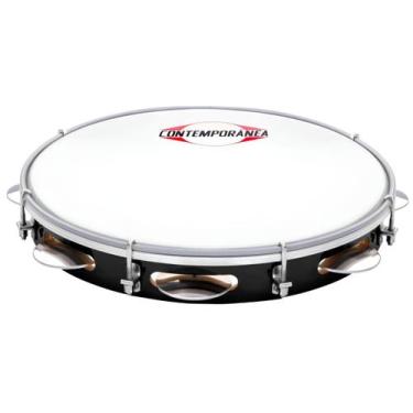 Imagem de Pandeiro Profissional Pele Nylon Madeira Contemporânea 10"