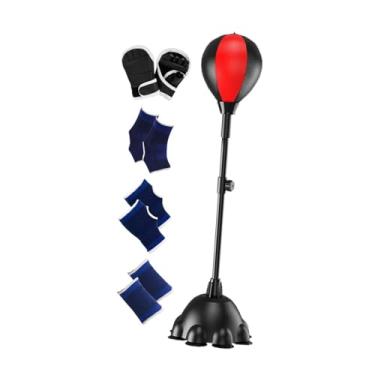 Imagem de Dynwave Bola de reação de boxe Ball Ball Adultos Punch PRÁTICA PRÁTICA de BAPELA ATUALIZÁVEL PONTECIMENTO a FIRNETA de EMPRESSÃO ESPORTIVOS, Preto Vermelho