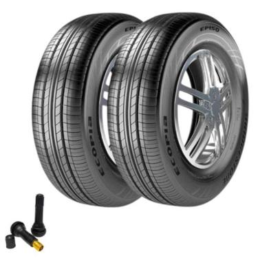 Imagem de Combo 2 Pneus 195/65r15 91h Radial Tubeless Ecopia Ep150 Bridgestone + Bico Valvula Tr414