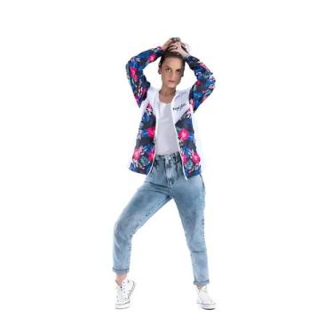 Imagem de Jaqueta pantaneiro corta vento feminina kondzilla floral, G, Kond flor