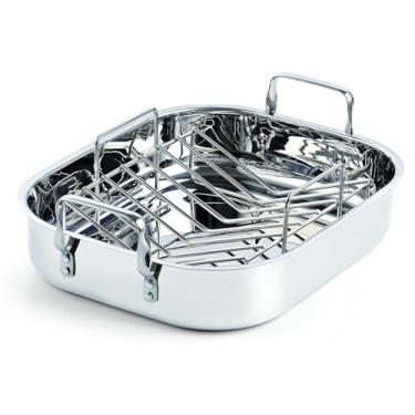 Imagem de Cooks Standard Torradeira de aço inoxidável de 35,5 cm x 30,5 cm com rack, retangular