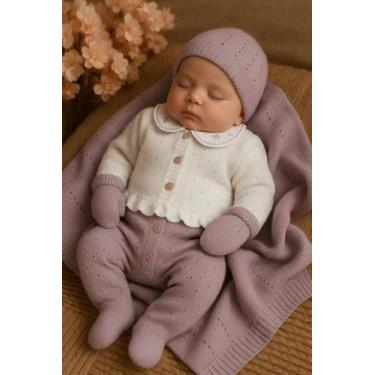 Imagem de Saída de Maternidade Luxo Bebê Menina - Samy Baby, Lilás